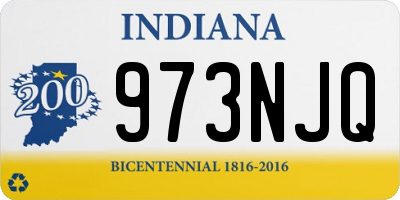 IN license plate 973NJQ
