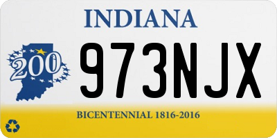 IN license plate 973NJX