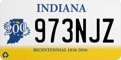 IN license plate 973NJZ