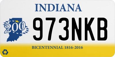 IN license plate 973NKB