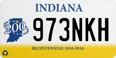 IN license plate 973NKH