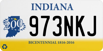 IN license plate 973NKJ
