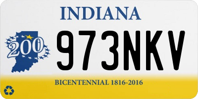 IN license plate 973NKV