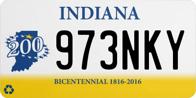 IN license plate 973NKY