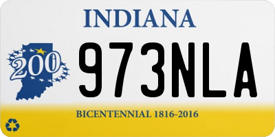 IN license plate 973NLA