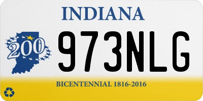 IN license plate 973NLG