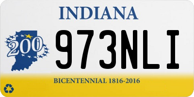 IN license plate 973NLI