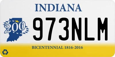 IN license plate 973NLM