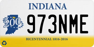 IN license plate 973NME