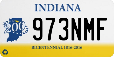IN license plate 973NMF