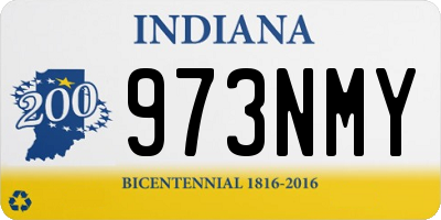 IN license plate 973NMY
