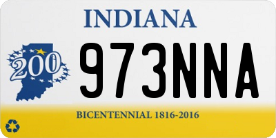 IN license plate 973NNA