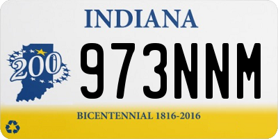 IN license plate 973NNM