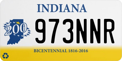 IN license plate 973NNR