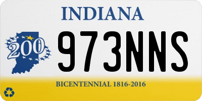 IN license plate 973NNS