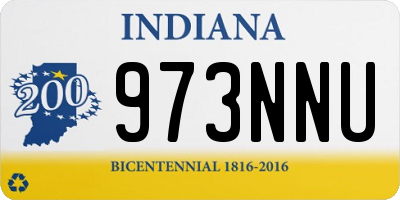 IN license plate 973NNU