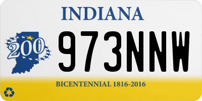 IN license plate 973NNW