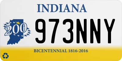 IN license plate 973NNY