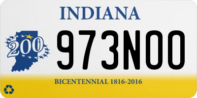 IN license plate 973NOO