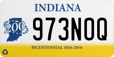 IN license plate 973NOQ