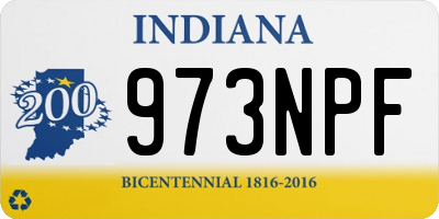 IN license plate 973NPF