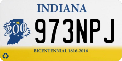 IN license plate 973NPJ