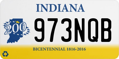 IN license plate 973NQB