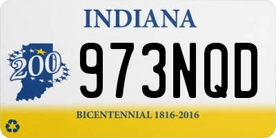 IN license plate 973NQD