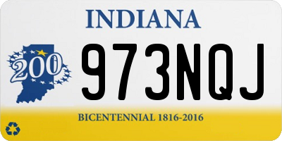 IN license plate 973NQJ