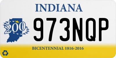 IN license plate 973NQP