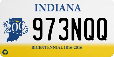 IN license plate 973NQQ