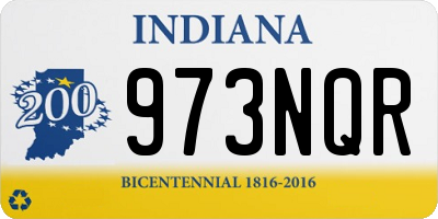 IN license plate 973NQR