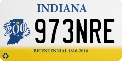 IN license plate 973NRE