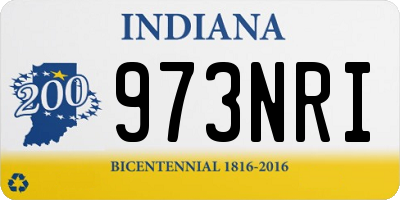 IN license plate 973NRI