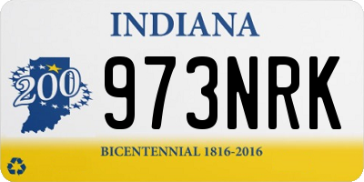 IN license plate 973NRK