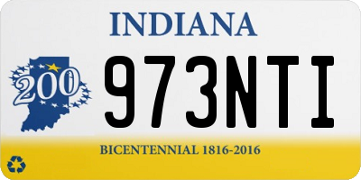 IN license plate 973NTI