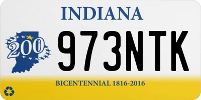 IN license plate 973NTK