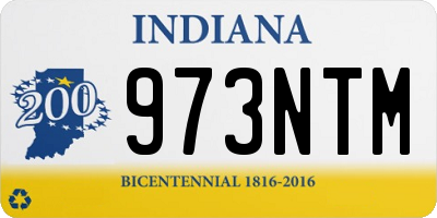 IN license plate 973NTM