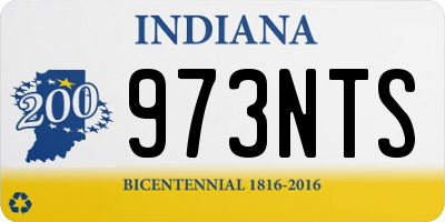 IN license plate 973NTS