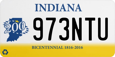 IN license plate 973NTU