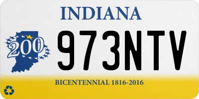IN license plate 973NTV