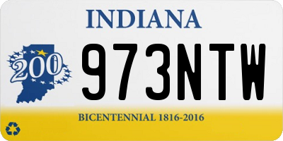 IN license plate 973NTW