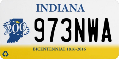 IN license plate 973NWA