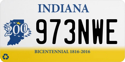 IN license plate 973NWE