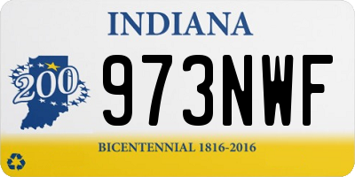 IN license plate 973NWF