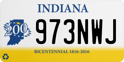 IN license plate 973NWJ