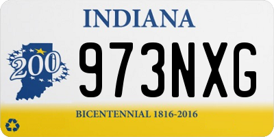 IN license plate 973NXG