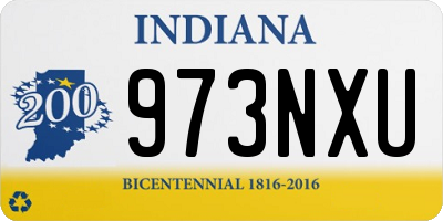 IN license plate 973NXU