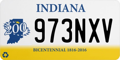 IN license plate 973NXV