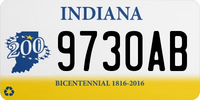 IN license plate 973OAB